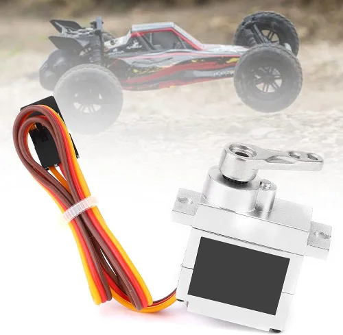 Miniatura 7 de VBESTLIFE Servo de automóvil a control remoto, accesorio de motor de dirección servo de metal de 0.32 oz, apto para B1 B14 B16 B24 C14 C24 B36 1:16