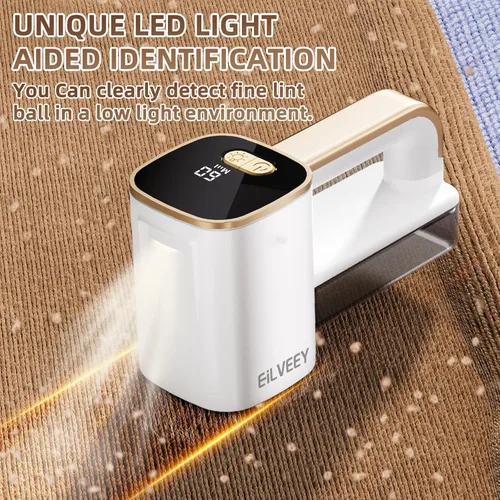 Miniatura 3 de EiLVEEY Removedor de pelusa recargable, removedor de pelusa para afeitadora de tela, afeitadoras de suéter con hojas de 6 hojas, pantalla LED