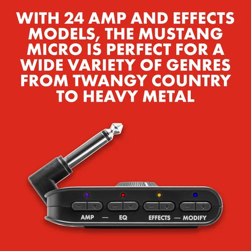 Miniatura 6 de Fender Mustang Micro Amplificador de Auriculares, con 2 años de garantía