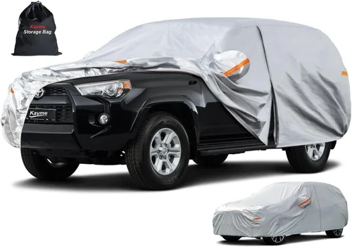 Miniatura 59 de Kayme - Cubierta completa impermeable de 6 capas para automóvil, apta para todo clima, protección para exteriores contra lluvia, rayos ultravioleta