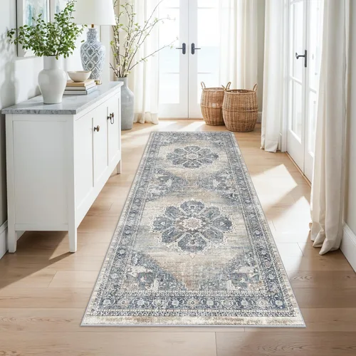 Miniatura 23 de YOUFORTONG Alfombras Corredoras de 2x10 para Pasillos, Alfombra de Cocina Suave, Alfombra Corredera Antideslizante con Respaldo de Goma para Baño
