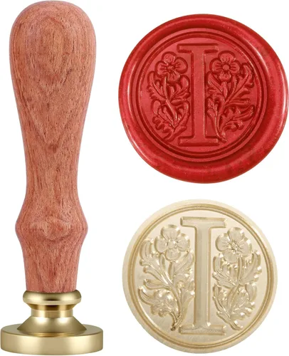 Miniatura 13 de Yoption Classic timbre para estampar en cera, 26 letras de la A a la Z, retro, s