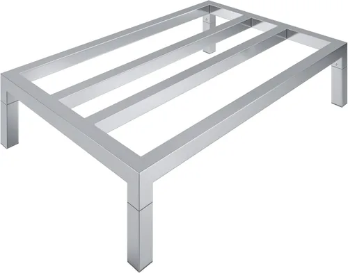 Miniatura 9 de 60 pulgadas de largo x 24 pulgadas de ancho Altura: 12 pulgadas fuera del piso de aluminio Almacenamiento en restaurantes, cocinas y garajes