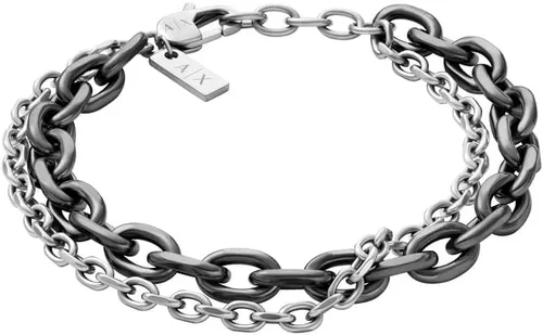 Miniatura 22 de A X Armani Exchange - Pulsera de cadena de acero inoxidable para hombre