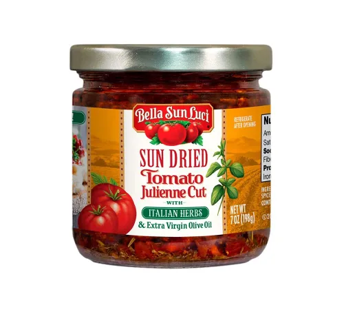 Miniatura 13 de 16 onzas Bella Sun Luci Tomates secos al sol cortados a la mitad en aceite de oliva