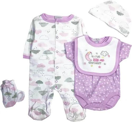 Reborn Baby Dolls Ropa Trajes de 22 pulgadas Accesorios de ropa de niña Juego de 5 piezas para muñecas recién nacidas de 20-23 pulgadas