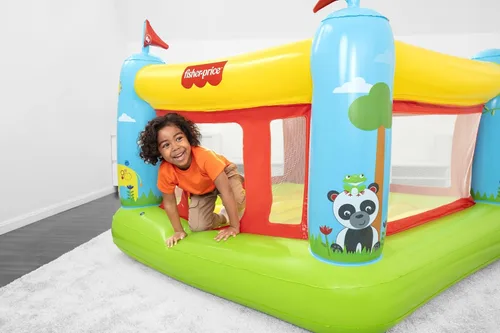 Miniatura 6 de Saltador inflable Fisher-Price Bouncetastic Casa de rebote para interior y exterior para niños Ideal para niños de 3 años en adelante