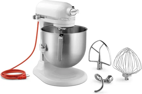 Miniatura 2 de KitchenAid NSF Certificado Serie Comercial 8-Qt Soporte Mezclador con Elevación de Tazón - KSM8990 Blanco