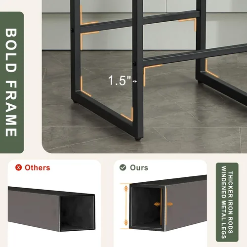 Miniatura 4 de SAECKBERG Taburetes de bar modernos de altura de mostrador, sillas de barra de 26 pulgadas de altura con respaldo, taburetes tapizados, taburetes