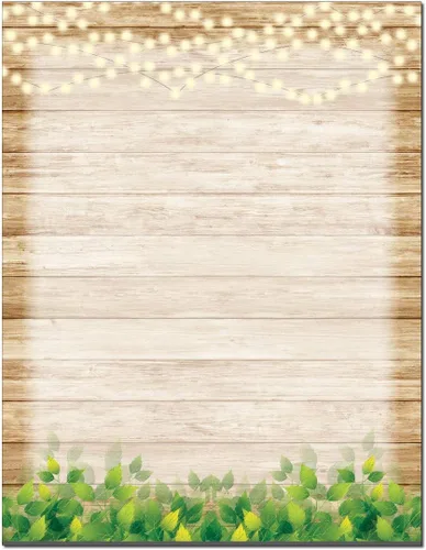 Miniatura 9 de Papelería rústica floral azul - 8.5 x 11 - 60 hojas de papel con membrete - Papel con membrete con borde (Floral azul)