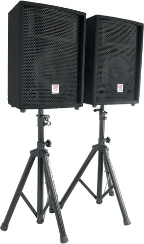 Miniatura 2 de Rockville - Paquete de Sistema PA Mezclador/Amplificador + Altavoces de 10 Pulgadas + Soportes + Micrófonos + Bluetooth, (RPG2X10)