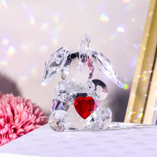 Miniatura 9 de YWHL Bonitos regalos de elefante de cristal para mujer, ideas de regalo de elefante blanco hecho a mano, decoración de animales borrachos pequeños
