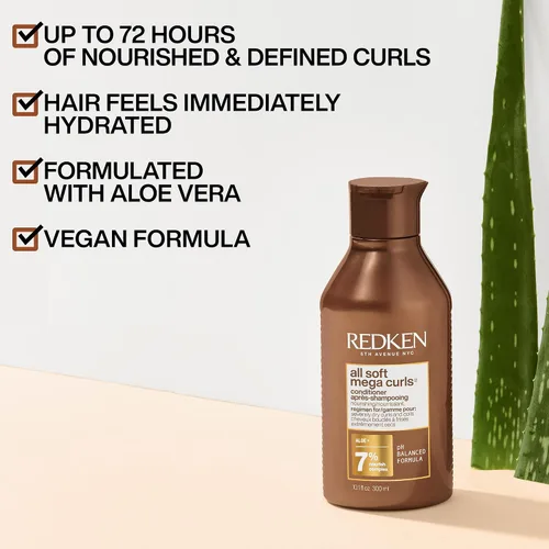 Miniatura 3 de Redken Acondicionador suave para cabello rizado y enrollado extremadamente seco, nutre y suaviza el cabello muy seco