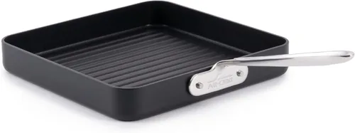 Miniatura 8 de All-Clad HA1 - Sartén para parrilla/plancha antiadherente anodizada dura, 33x51 cm, apta para horno y parrilla, 260°C, juego de ollas y sartenes