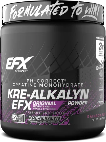 Miniatura 14 de EFX Sports Kre-Alkalyn EFX Powder Suplemento en polvo de monohidrato de creatina pH correcto Fuerza, crecimiento muscular y rendimiento 66