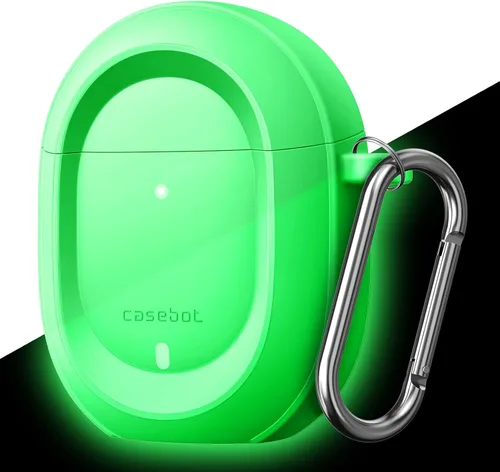 Miniatura 10 de CaseBot Funda para Pixel Buds Serie A 2021 y Pixel Buds 2 (2020), protección resistente [LED frontal visible] (negro)