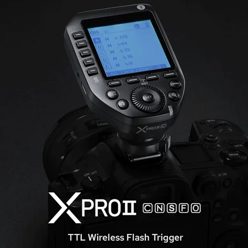 Miniatura 2 de Godox XproII-S TTL 2.4G Sincronización inalámbrica de alta velocidad 1/8000s, 11 funciones personalizables, 5 botones de grupo, 4 botones de función