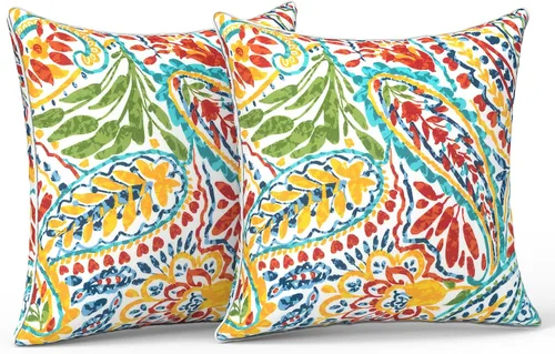 Miniatura 136 de LVTXIII Juego de 2 almohadas lumbares para patio, 12 x 20 pulgadas, resistentes a la decoloración, para exteriores con interiores, cojines lumbares