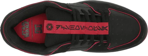 Miniatura 5 de DC X Star Wars The Mandalorian - Tenis de patinaje para hombre, NegroNegroRojo (Lynx Zero)