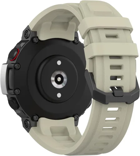 Miniatura 3 de TenCloud Paquete de 3 correas deportivas de silicona suave compatibles con Amazfit T-Rex 2 Smart Watch para hombre Negro + rojo + gris.