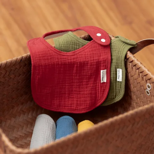 Miniatura 7 de Baberos de muselina para bebés niños y niñas, babero de muselina orgánica para bebé para babeo y dentición, baberos suaves de bandana para babeo