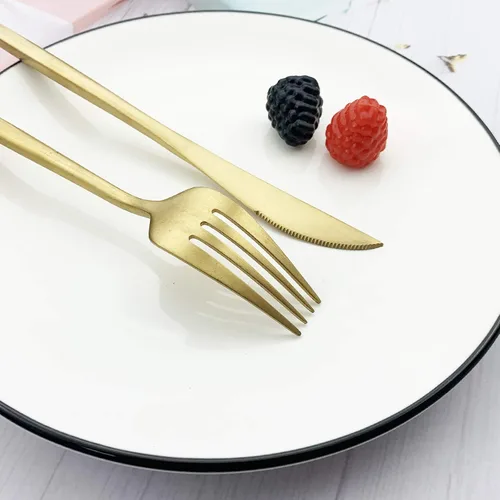 Miniatura 5 de JASHII Juego de cubiertos de viaje de acero inoxidable, tenedor, cuchara, cuchillo, pajilla, reutilizable, con funda, juego de utensilios portátiles