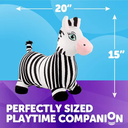 Miniatura 6 de WADDLE Bouncy Hopper - Peluche inflable de animales para interiores y exteriores, juguete para niños pequeños y niños, bomba incluida, niños y niñas