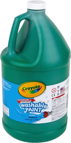 Miniatura 39 de Crayola Pintura lavable para niños, color amarillo (1 galón), suministros de arte y manualidades para niños, no tóxica, a granel
