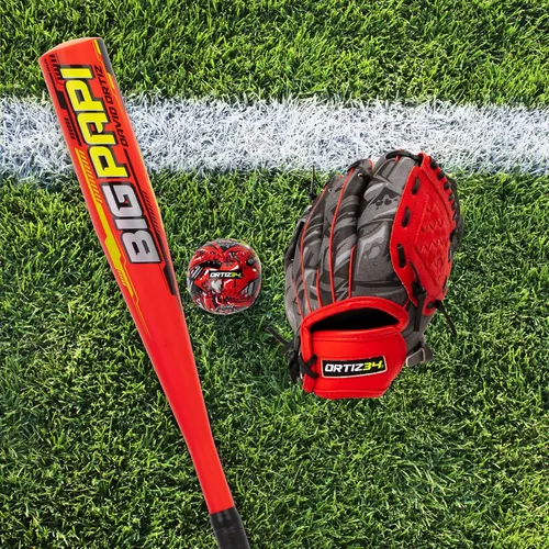 Miniatura 6 de Ortiz34 Youth T-Ball Set, 25” Signature Aluminum T-Ball Bat with -10 Drop, Foam Core T-Ball, 9” Lightweight Youth Glove, Vibrant Graffiti Print
