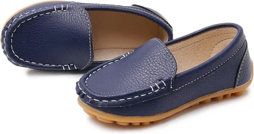 Miniatura 5 de RVROVIC Mocasines planos Oxford de piel sintética para niños y niñas (niño pequeñoniño pequeño)