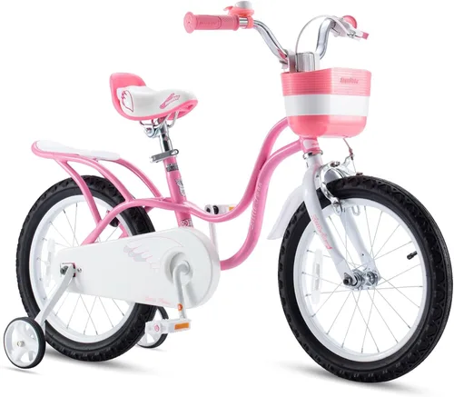 Royalbaby Princess - Bicicleta para niñas de 12, 14, 16, 18, 20 pulgadas, con cesta para niños de 3 a 12 años