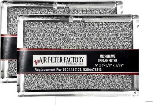 Air Filter Factory Filtro de grasa 5304464105, 5304478913 Reemplazo para filtros de grasa Frigidaire Premium de 12 capas para microondas, paquete de