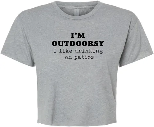Miniatura 11 de Women's Screen Printed Crop Tee, Shirts With Sayings
