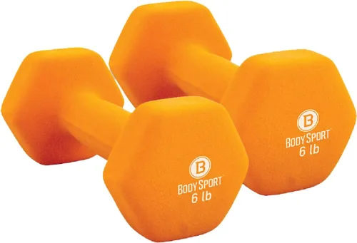 Miniatura 11 de Body Sport Neoprene Dumbbell Weight - Latex-Free, Strength Training Equipment for Home Fitness & Gym Workouts