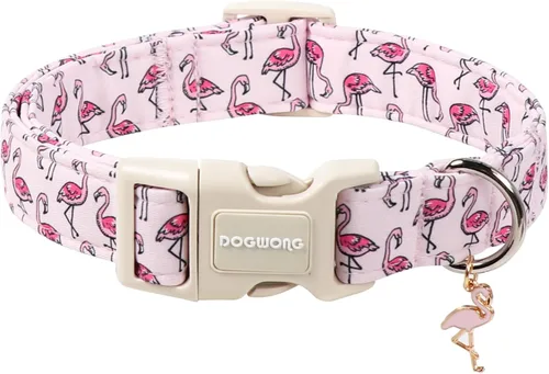 Miniatura 49 de DOGWONG Collar de perro de San Valentín, collar de perro con estampado de corazones para perros grandes, lindos collares de primavera, hembra