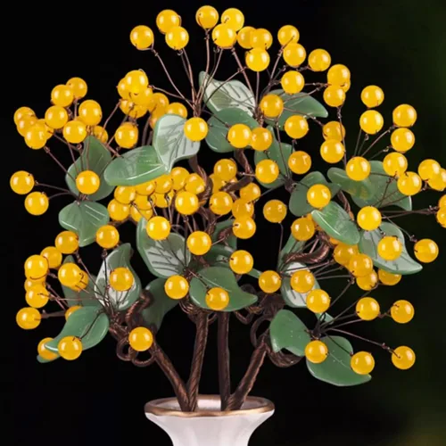 Miniatura 3 de Maceta para árbol falso, cristal de jade, sala de estar, decoración del hogar, jade creativo, bonsái, manualidades, tallado de jade, gabinete
