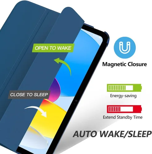 Miniatura 4 de MoKo Funda para iPad (A16) de 11ª generación de 11 pulgadas 2025, funda para iPad de 10ª generación de 10.9 pulgadas 2022, funda inteligente