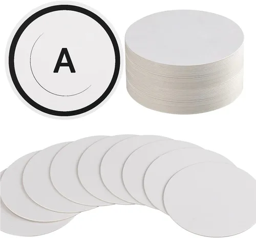 36 tarjetas redondas en blanco, cartulina, tarjetas de papel kraft grueso, tablero pequeño redondo para pintura de mandala, posavasos de bricolaje,