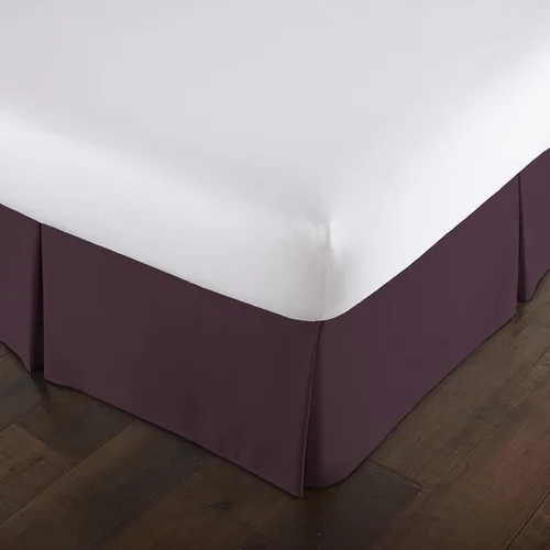 Miniatura 23 de Southshore Fine Linens VILANO Springs faldón para cama plisada, 15 pulgadas, Microfibra, Blanco brillante, gemelo