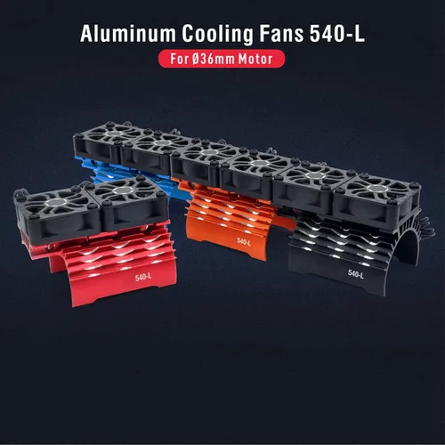 Miniatura 8 de VINGVO Disipador de calor de enfriamiento del ventilador del motor RC, 28000 RPM, ventilador de motor RC, radiador de aluminio, ventilador