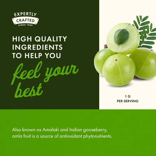 Miniatura 5 de Swanson Full Spectrum Amla Fruit (grosella espinosa india) - Suplemento herbario ayurvédico que promueve la vitalidad y el apoyo energético, lleno