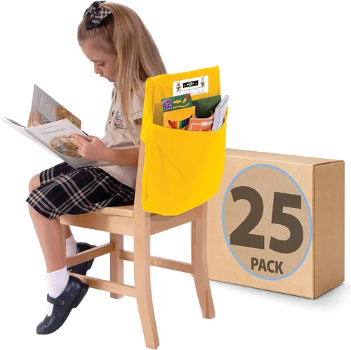 Miniatura 6 de Seat Sack Bolsillo de Almacenamiento Grande para Silla de 17", Azul - Perfecto Organizador de Bolsillo Sobre la Silla para Sillas y Escritorios