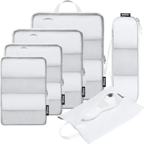 Miniatura 123 de BAGAIL 4 Set/6 Set Ultraligero Compresión Embalaje Cubos Organizador de Embalaje para Accesorios de Viaje Equipaje Maleta Mochila