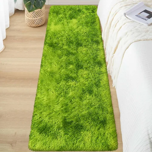 Miniatura 63 de Alfombras de pasillo beige de 2 x 6 pies para dormitorio, sala de estar, alfombra de felpa suave y esponjosa, alfombra de pasillo para pasillos