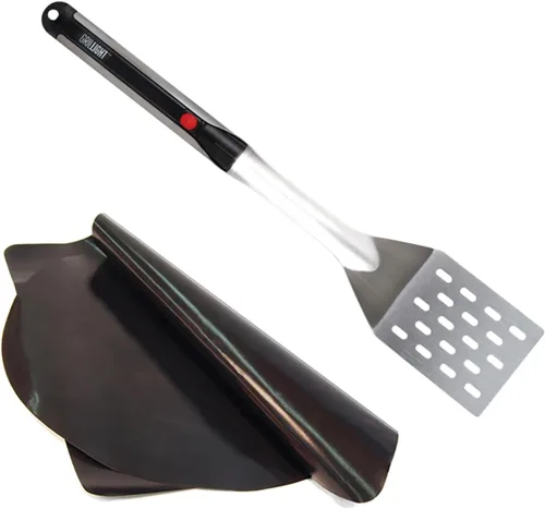 Miniatura 8 de GRILL LIGHT - Espátula de barbacoa de acero inoxidable Lone Star Texas con linterna LED - Acero grueso de grado restaurante - Impermeable y apto