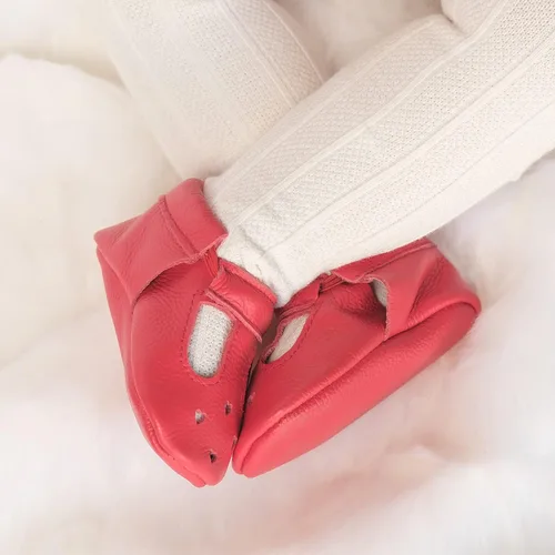 Miniatura 9 de BirdRock Baby Mary Jane - Mocasines para bebé de piel auténtica con suela suave para recién nacidos, bebés, infantes y niños pequeños.