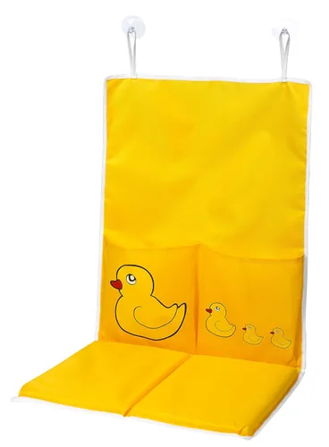 Handy Laundry Almohadilla para rodillas de baño para bebé: la alfombrilla de baño tiene almohadillas gruesas para mayor comodidad y dos bolsillos