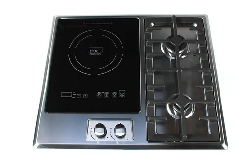 Miniatura 2 de TI-1+2B 23 pulgadas Inducción única incorporada + 2 quemadores de gas, placa combinada con certificación UL858