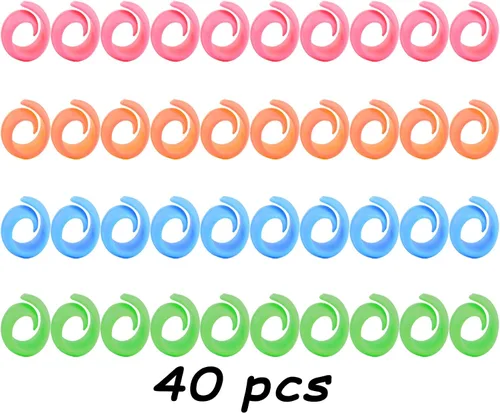 Miniatura 2 de Paquete de 40 protectores de carrete de hilo, protectores de carrete para máquinas de coser y bordar, evita colas de hilo, material de silicona