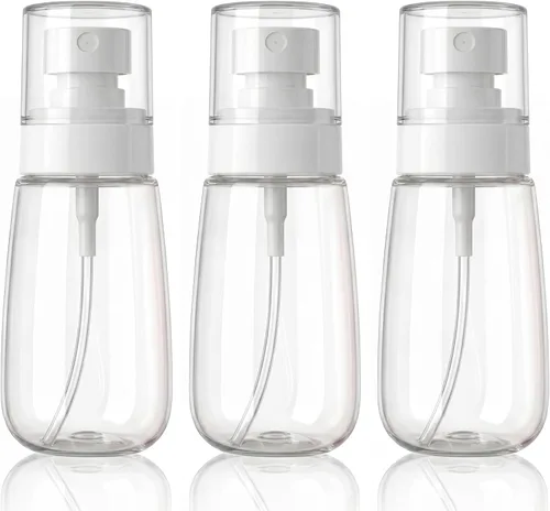 Miniatura 13 de Paquete de 3 botellas pequeñas de espray de 1 onza transparente, mini botellas de espray de niebla fina, recipientes portátiles vacíos recargables